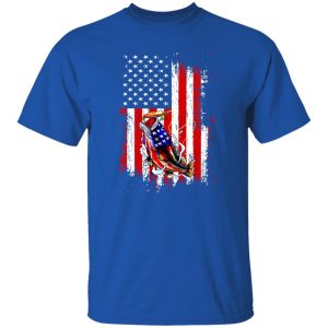 Fishing American Flag Vintage Usa Fisherman Gifts Shirt