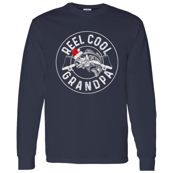 Christmas Fishing Grandpa Shirt, Reel Cool Grandpa Shirt