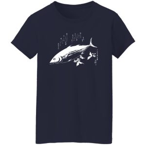 Famous Vintage Art Bonito Fish By Hiroshige Stylish Design Shirt