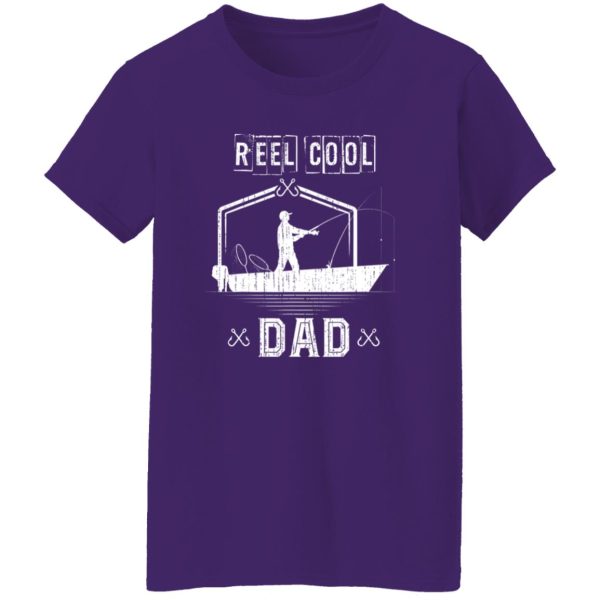 Fathers Day Fisherman Funny Daddy Reel Cool Dad Fishing Shirt