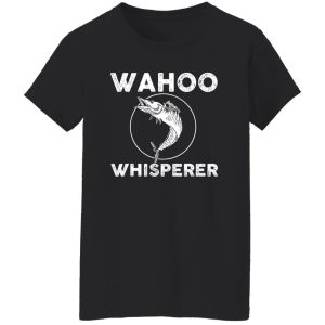 Cool Fishing Shirt, Wahoo Whisperer Design Saltwater Fish Game Fishing Shirt