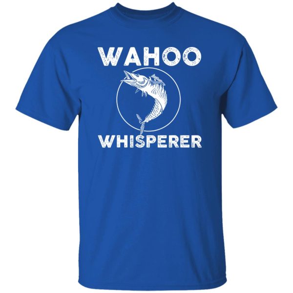 Cool Fishing Shirt, Wahoo Whisperer Design Saltwater Fish Game Fishing Shirt