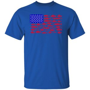 Fish American Flag Fishing 4th Of July Men Women Merica Usa Shirt