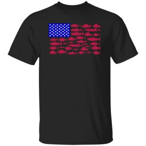 Fish American Flag Fishing 4th Of July Men Women Merica Usa Shirt