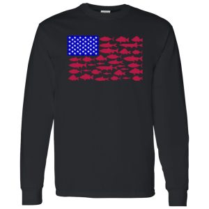 Fish American Flag Fishing 4th Of July Men Women Merica Usa Shirt