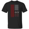 Cool Fishing Shirt, Usa Flag Fishing Rod Patriotic American Fishermen Fishing Shirt