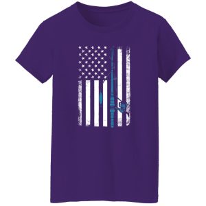 Fishing American Flag Shirt, Fishing Rod American Flag Shirt