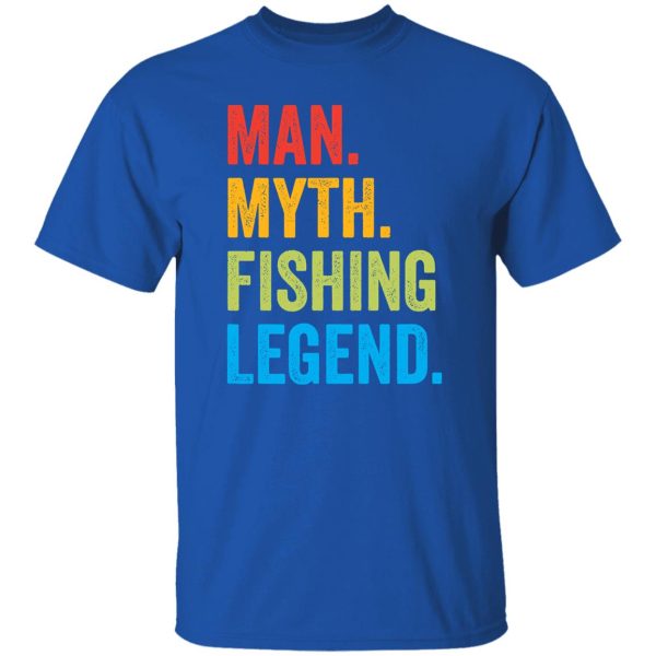 Fisherman Funny Man Myth Fishing Legend Vintage Shirt