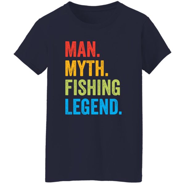 Fisherman Funny Man Myth Fishing Legend Vintage Shirt