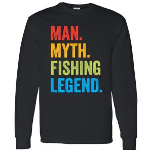 Fisherman Funny Man Myth Fishing Legend Vintage Shirt