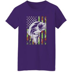 Fishing Camouflage Usa Flag For Bass Fisherman Gifts Shirt