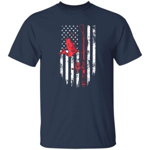 Fishing Lover Shirt, American Flag Fishing Shirt