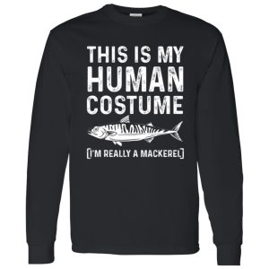 Funny Mackerel Fish Costume Fisherman Shirt