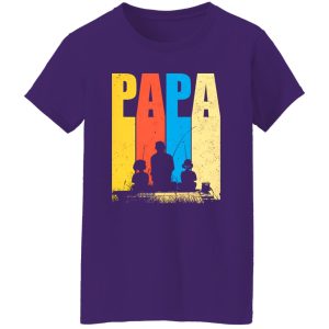 Funny Fishing Papa Reel Cool Fisherman Vintage Father’s Day Shirt