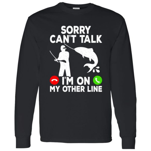 Funny Fishing I’m On My Other Line Fisherman Bass Fishing Shirt