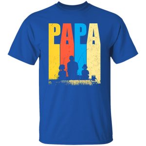 Funny Fishing Papa Reel Cool Fisherman Vintage Father’s Day Shirt