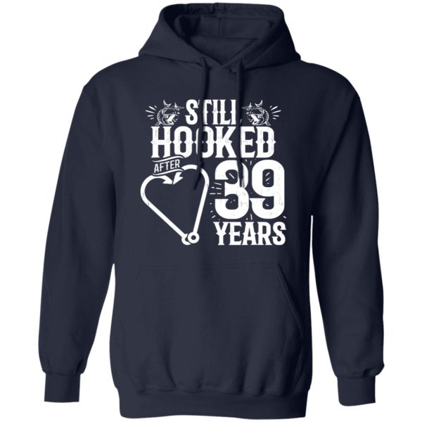 Married 39 Years Fishing Couple 39th Wedding Anniversary Shirt