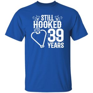 Married 39 Years Fishing Couple 39th Wedding Anniversary Shirt