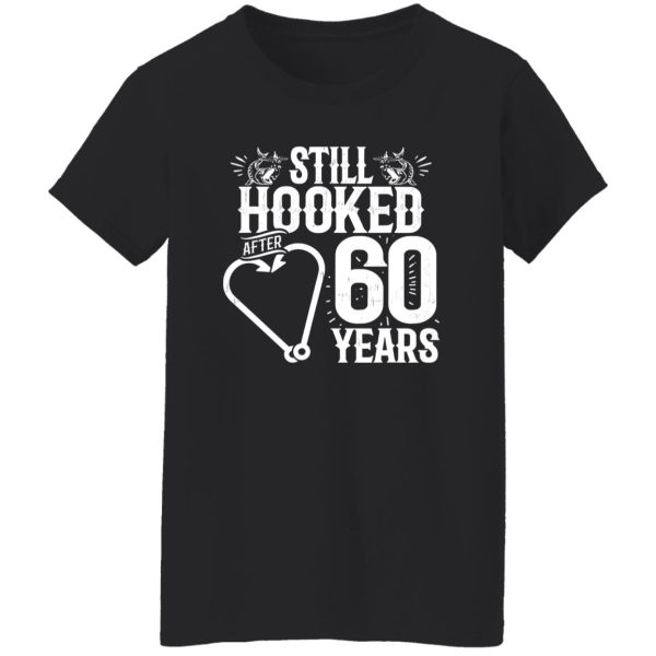 Married 60 Years Fishing Couple 60th Wedding Anniversary Shirt