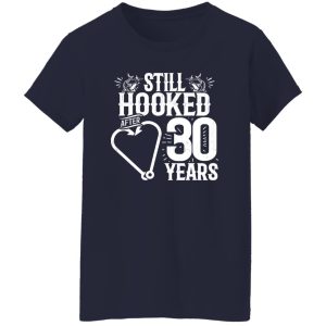 Married 30 Years Fishing Couple 30th Wedding Anniversary Shirt