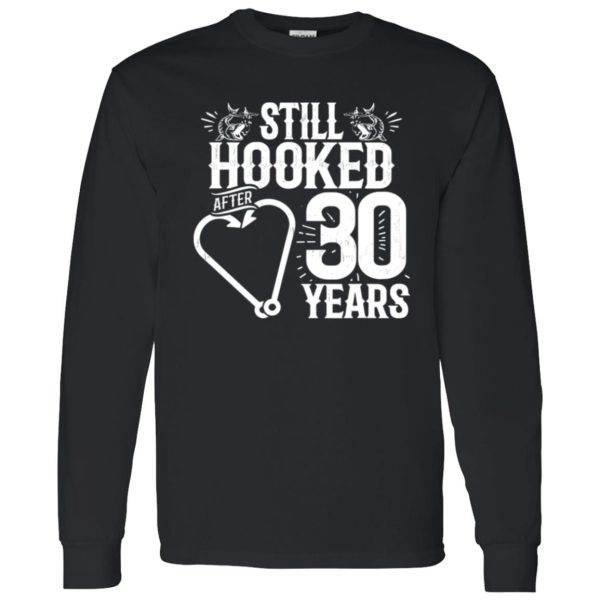 Married 30 Years Fishing Couple 30th Wedding Anniversary Shirt