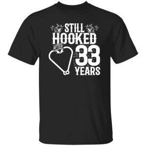 Married 33 Years Fishing Couple 33rd Wedding Anniversary Shirt