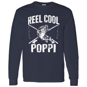 Reel Cool Poppi Fishing Father’s Day Grandpa Dad Shirt