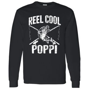 Reel Cool Poppi Fishing Father’s Day Grandpa Dad Shirt