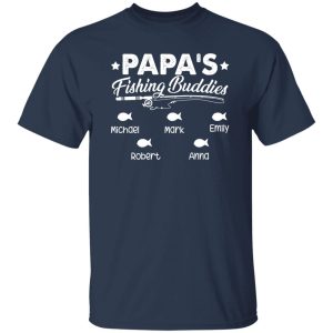 Personalized Dad Shirt, Papa’s Fishing Buddies Shirt