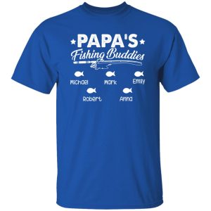 Personalized Dad Shirt, Papa’s Fishing Buddies Shirt