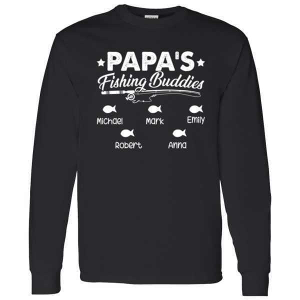 Personalized Dad Shirt, Papa’s Fishing Buddies Shirt