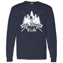 Reel Women Fish Fisherwoman Funny Fishing Girls Shirt