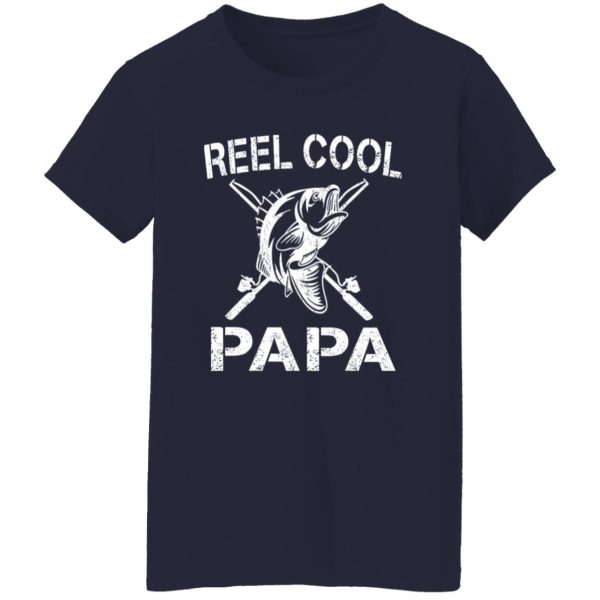 Reel Cool Papa Fishing Dad Gifts Father’s Day Fisherman Fish Shirt