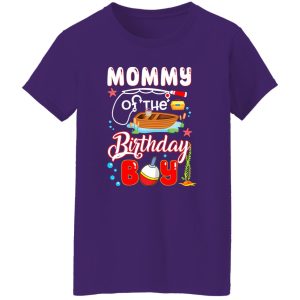 Cool Fishing Shirt, Mommy Of The Birthday Boy Fishing Matching Family Shirt