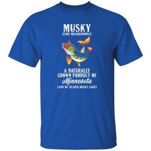 Cool Fishing Shirt, Mushky Fishing Funny Fisher Fish Lover Minnesota Fishes Shirt