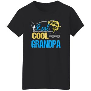 Cool Fishing Shirt, Vintage Reel Cool Grandpa Fishing Daddy Grandpa Fathers Shirt