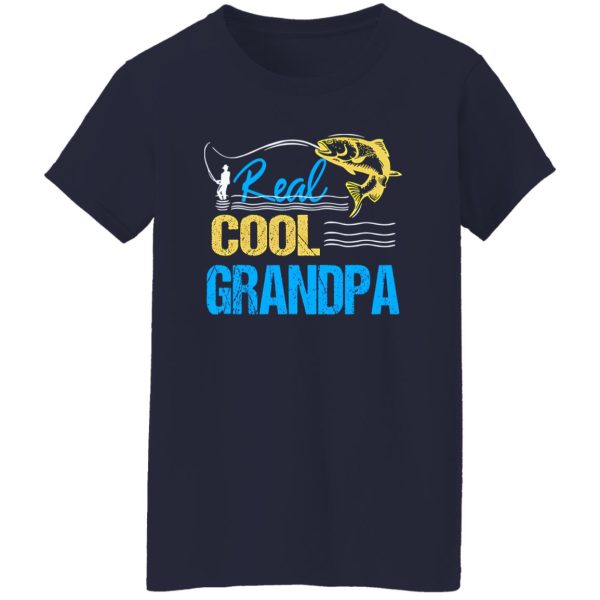 Cool Fishing Shirt, Vintage Reel Cool Grandpa Fishing Daddy Grandpa Fathers Shirt