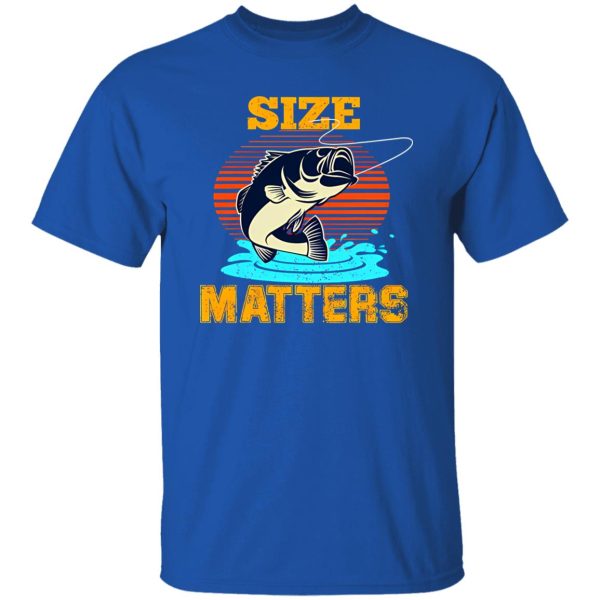 Cool Fishing Shirt, Size Matters Funny Fishing Shirt