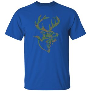 Duck Deer Fish Dad Hunter Deer Hunting Camouflage Flag Shirt