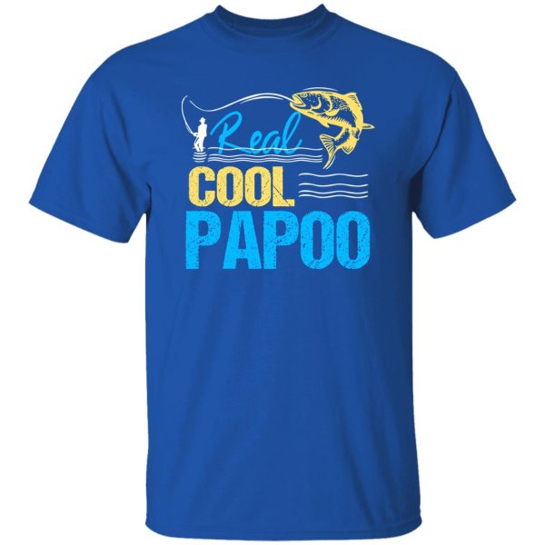 Cool Fishing Shirt, Vintage Reel Cool Papoo Fishing Daddy Grandpa Fathers Shirt