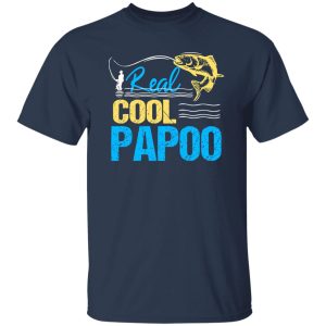 Cool Fishing Shirt, Vintage Reel Cool Papoo Fishing Daddy Grandpa Fathers Shirt