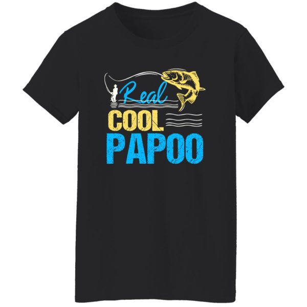 Cool Fishing Shirt, Vintage Reel Cool Papoo Fishing Daddy Grandpa Fathers Shirt