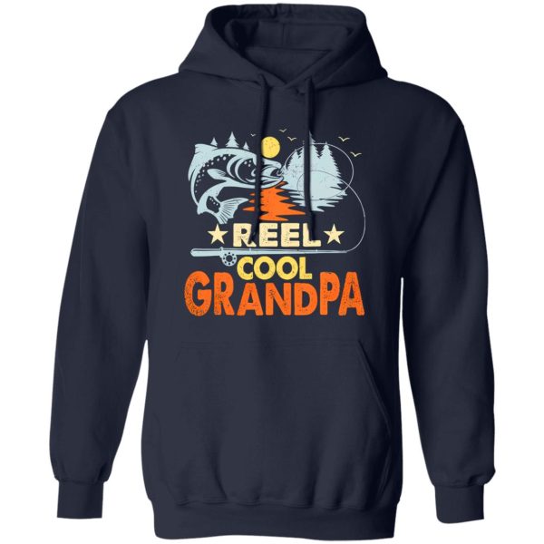 Fish Shirt, Vintage Reel Cool Grandpa Fishing Lover Vintage Father’s Day Shirt