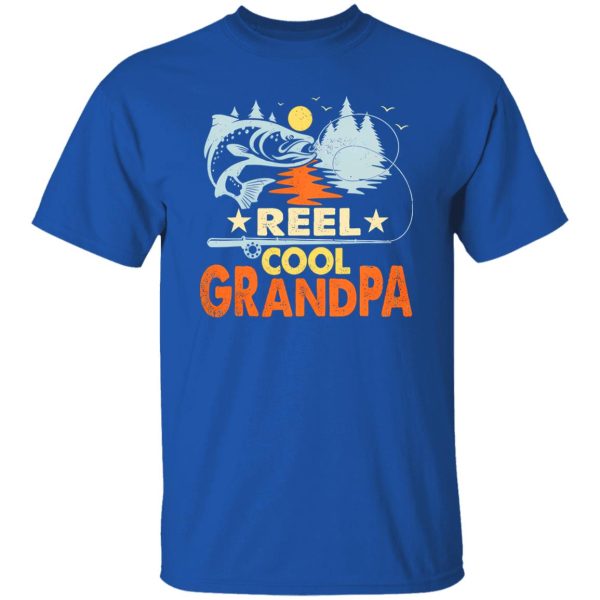 Fish Shirt, Vintage Reel Cool Grandpa Fishing Lover Vintage Father’s Day Shirt