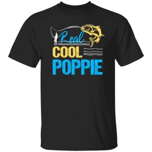 Fish Shirt, Vintage Reel Cool Poppie Fishing Daddy Grandpa Fathers Day Shirt