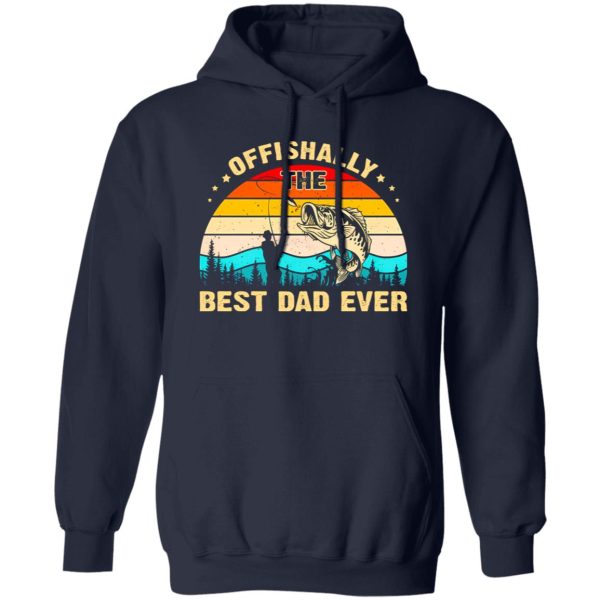 Fishing Dad Shirt, Vintage Offishally The Best Dad Ever Shirt