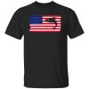 Fishing American Flag Fisherman Fish Patriotic Day 4th July Shirt