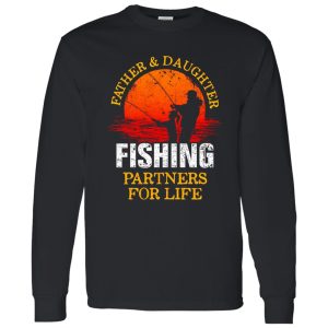 Fishing Dad Shirt, Father And Daughter Fishing Partners For Life Shirt