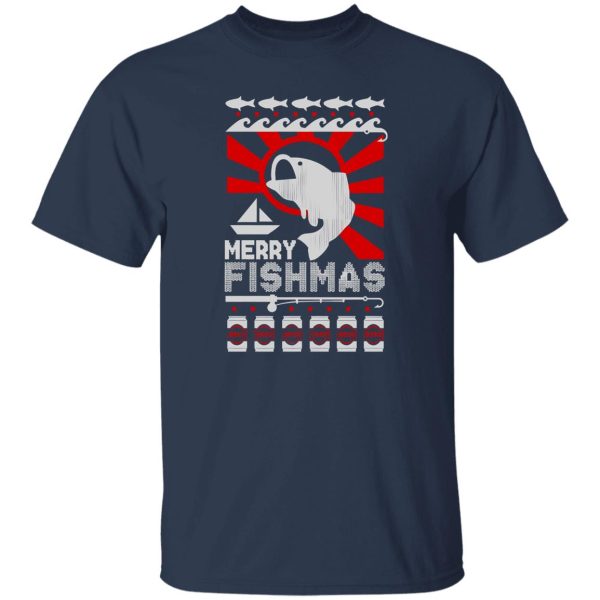 Fishing Beer Lover Christmas Sweatshirt, Merry Fishmas Shirt