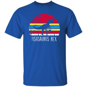 Fishing Dinosaur Shirt, Vintage Fishsaurus Rex Shirt